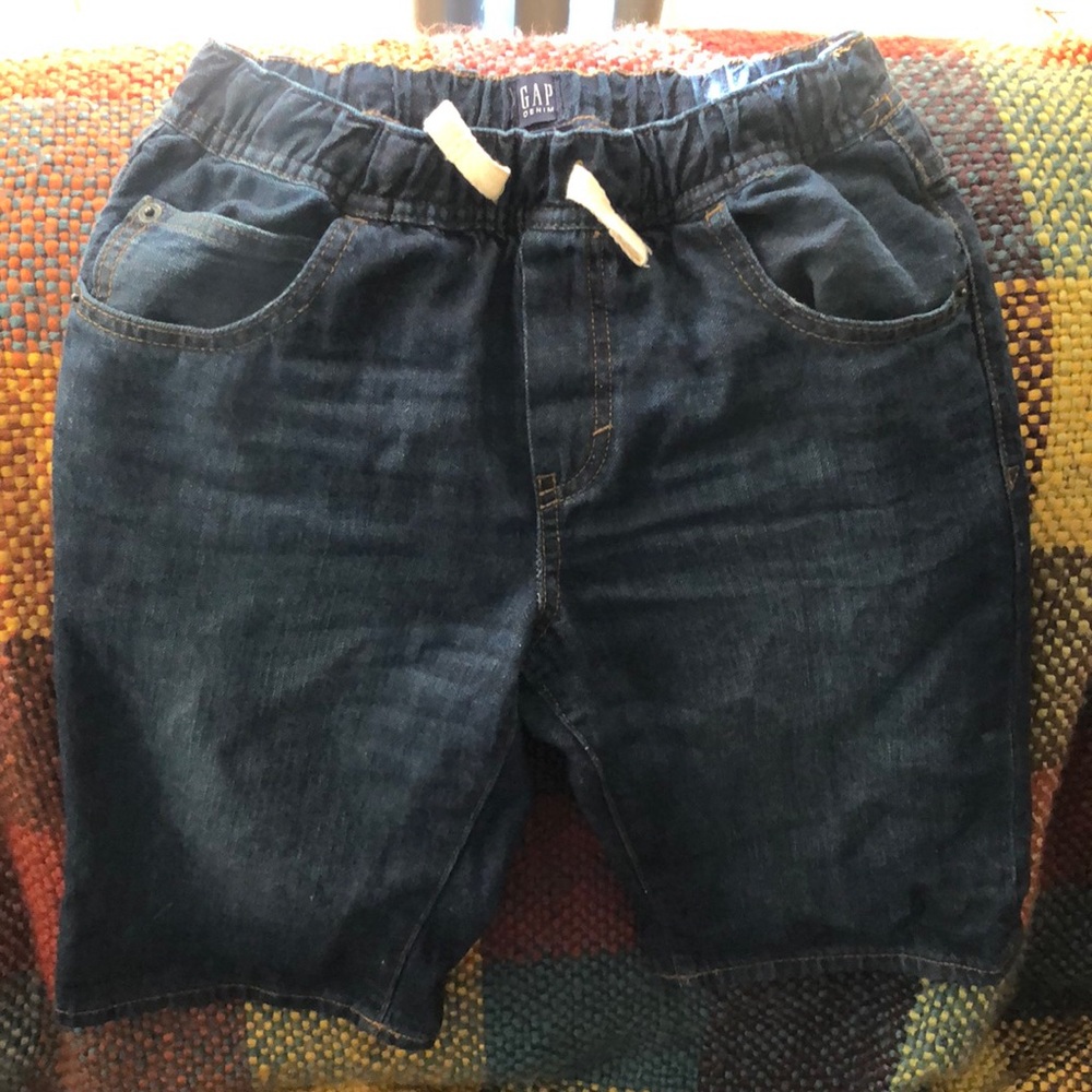 Boys Gap dark denim shorts